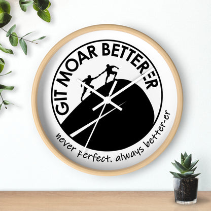 Git Moar Betterer Make Today Count Wall Clock