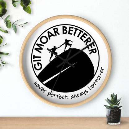 Git Moar Betterer Make Today Count Wall Clock